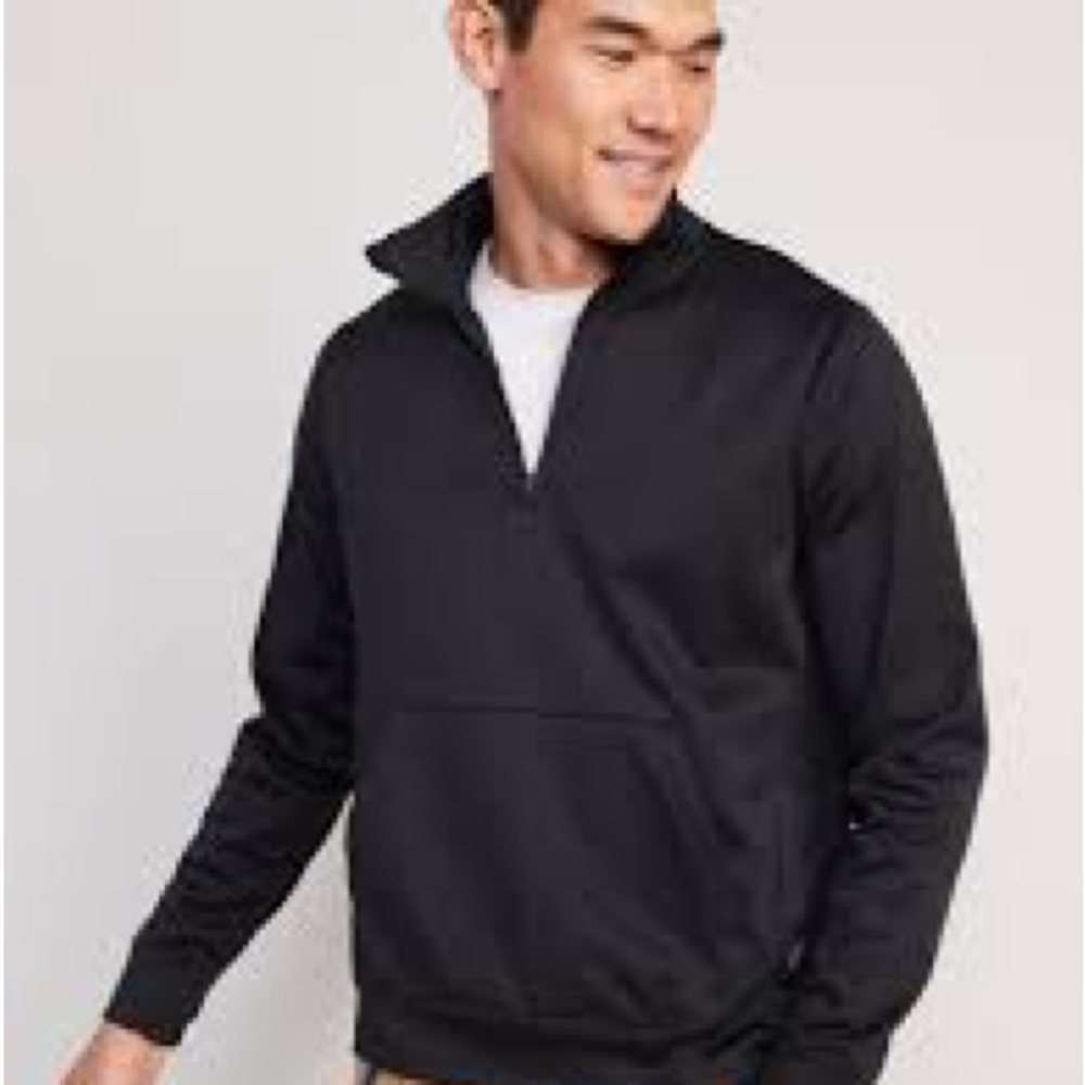 Old Navy Men's Go Dry Performance Quarter Zip Sweatshirt Large Fleece